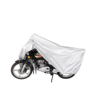 1201003 Silver Polyester Motorcycle Cover