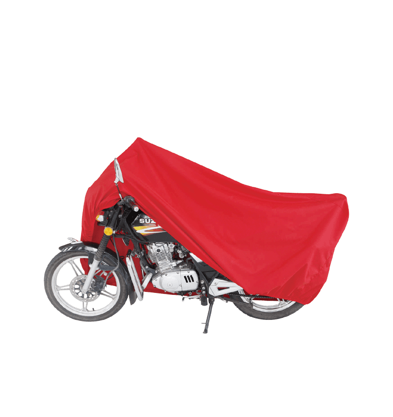 1206005 Red Front and Rear Fixable Motorcycle Cover