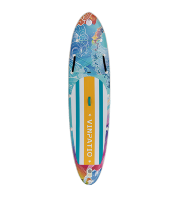 Inflatable standup surfboard