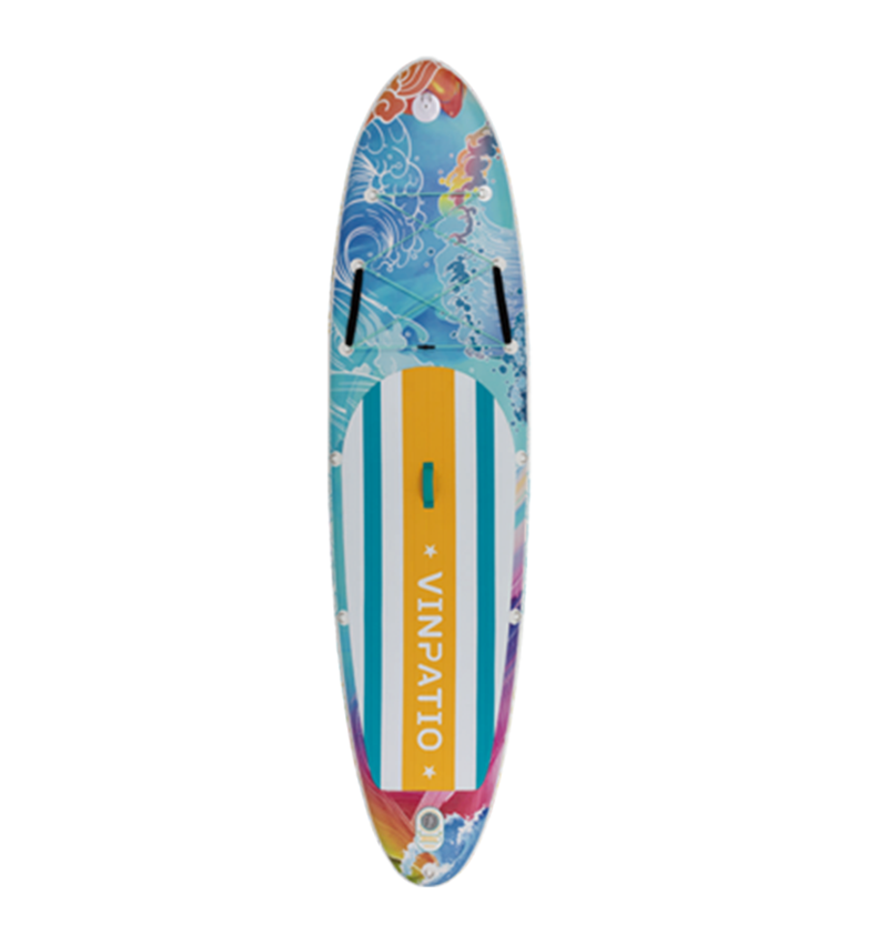 Inflatable standup surfboard